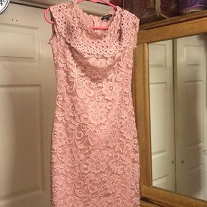 Floral laced mini dress